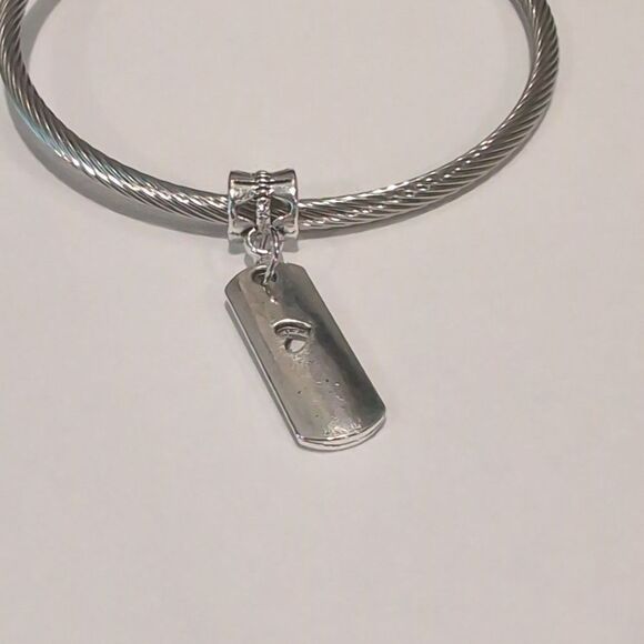 Silver Love Dangle Charm for Pandora Style‎ Bracelet - Picture 3 of 5